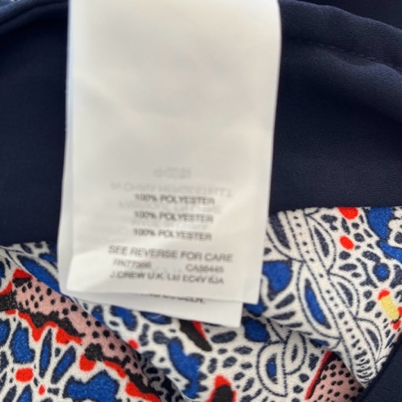 J.Crew Paisley Short Sleeve Colorful Beach Summer Vacation V-Neck Tunic XS - Picture 3 of 9